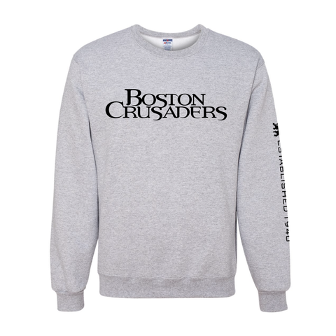 Boston Crusaders Crewneck Sweatshirt Ash