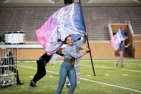 2023 "White Whale" Pink/Purple Whale Tail Flag Silk